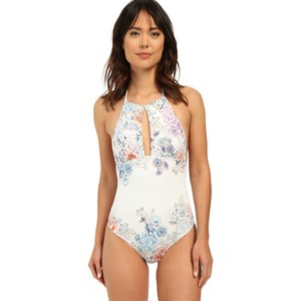 Shoshanna One Piece Halter Bathing Suit - Size 12